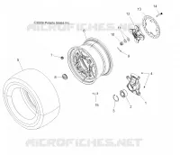 WHEELS, REAR AND HUB