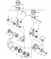 PISTON   CRANKSHAFT 500 INDY 0982764(A)(B) AND EUROPEAN 500 INDY E982764A (4942104210C009)