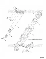 SUSPENSION, REAR SHOCK MOUNTING