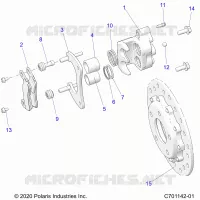 BRAKES, REAR CALIPER