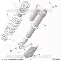 SUSPENSION, REAR SHOCK MOUNTING