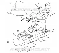 HOOD ASSEMBLY  500 EFI 0952774, EFI SKS 0952574,   EFI SKS PT 0952974, AND (4929052905A014)