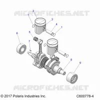 ENGINE, PISTON AND CRANKSHAFT