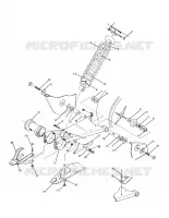 SWING ARM WELD. / REAR SHOCK ASSEMBLY 250 2X4 / W927527 (4922862286021A)