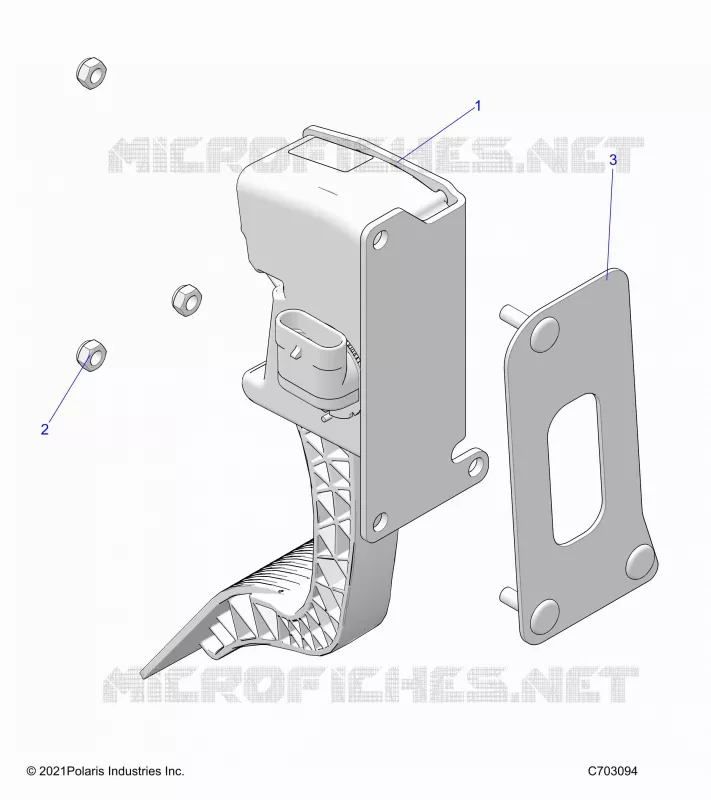 ENGINE, THROTTLE PEDAL