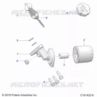 OIL FILTER AND DIPSTICK