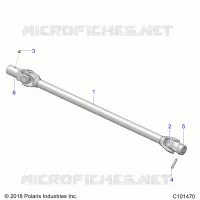 DRIVE TRAIN, PROP SHAFT, FRONT