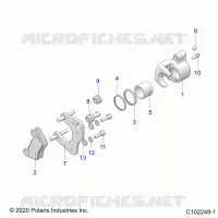 BRAKES, BRAKE FRONT BRAKE CALIPER