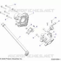 ENGINE, THROTTLE BODY AND FUEL RAIL