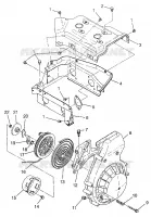 BLOWER HOUSING   RECOIL STARTER WIDETRAK GT 0972061 AND EUROPEAN WIDETRAK G (4938173817C009)