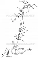 STEERING POST    XPLORER 400L W97CC38C (4939753975B010)