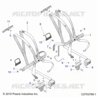 SEAT BELT MOUNTING, FRONT