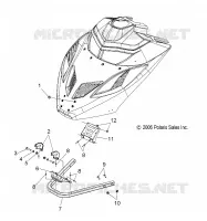 HOOD MOUNTING/FRONT BUMPER