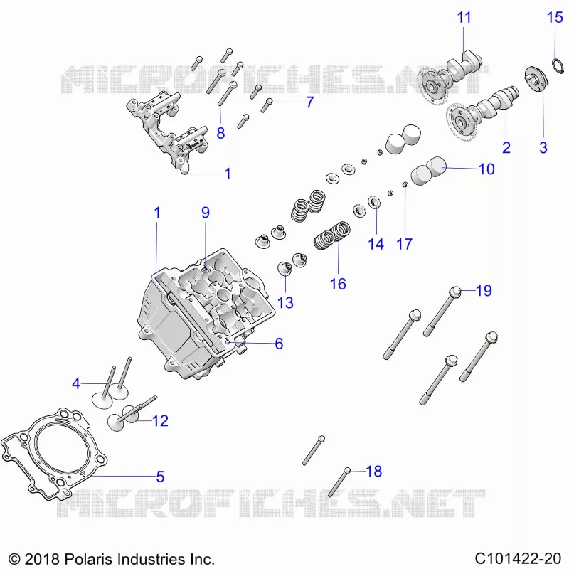 ENGINE, CYLINDER HEAD, CAMS AND VALVES