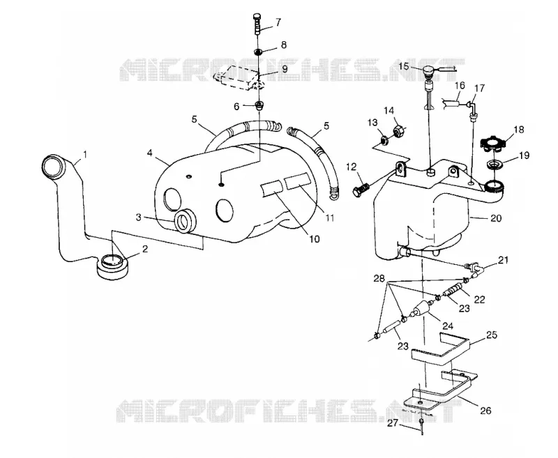 OIL TANK   AIR BOX LITE 0983433 AND LITE DELUXE 0983431 (4941864186C001)