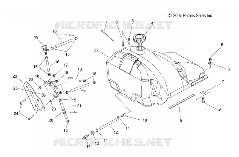 FUEL SYSTEM, FUEL TANK AND PUMP
