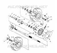 REAR WHEEL DRIVE ASSEMBLY SPORTSMAN 4X4 W958040 (4930403040C006)