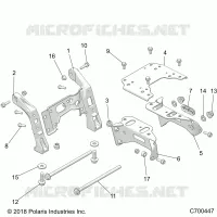 CHASSIS, MOUNTING, FRONT GEARCASE