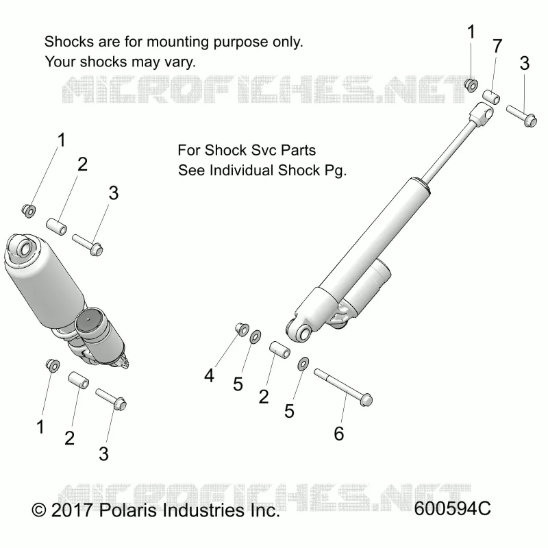 SUSPENSION, REAR SHOCKS MNTG.