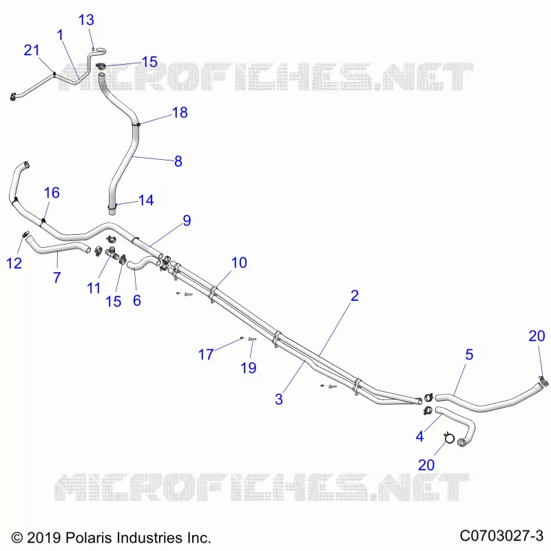 COOLING ROUTING, ENGINE