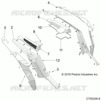 REAR BODYWORK FENDERS AND BEZELS- Z22NAR99AF/BF (C700248-8)