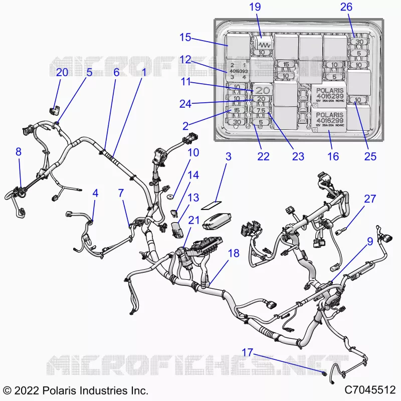 ELECTRICAL, WIRE HARNESS -R24RRED4JA (C7045512)