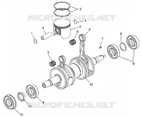 PISTON   CRANKSHAFT 700 RMK 0980966 AND EUROPEAN 700 RMK E980966 (4943724372C009)