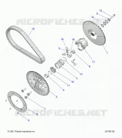 DRIVE TRAIN, SECONDARY CLUTCH