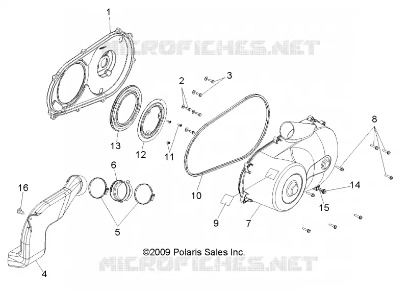 DRIVE TRAIN, CLUTCH COVER