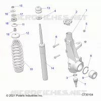 SUSPENSION, FRONT STRUT 
