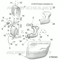 ENGINE, EXHAUST SYSTEM