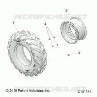 WHEELS, FRONT TIRE