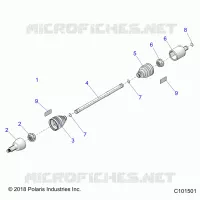 DRIVE TRAIN, DRIVE SHAFT, FRONT