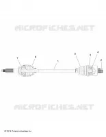 DRIVE TRAIN, REAR DRIVE SHAFT