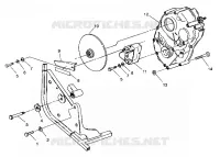 GEARCASE/REAR BRAKE MOUNTING TRAIL BLAZER W937221 (4924082408022A)