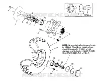 FRONT WHEEL ASSEMBLY SPORTSMAN 4X4 W948040 (4926842684B005)