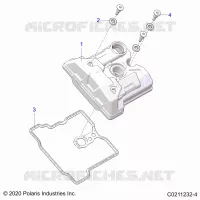 ENGINE, VALVE COVER