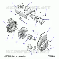 ENGINE, BLOWER HOUSING AND RECOIL STARTER