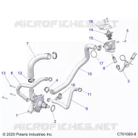 ENGINE, WATERPUMP AND BYPASS