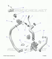 ENGINE, WATERPUMP AND BYPASS