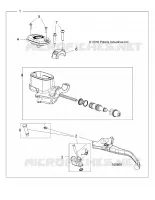FRONT BRAKE BRAKE LEVER AND MASTER CYLINDER