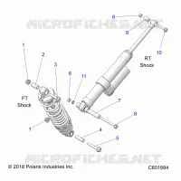 SUSPENSION, SHOCK MOUNTING, REAR SUSP.