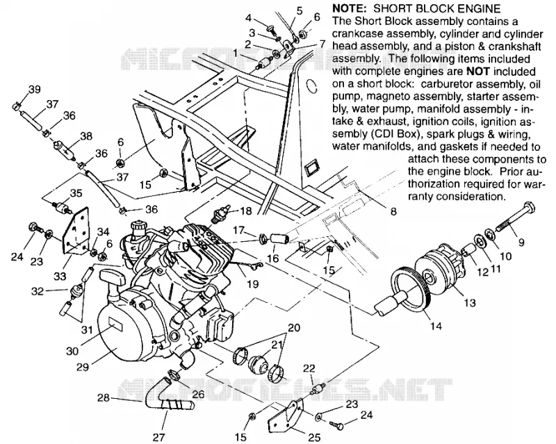 ENGINE MOUNTING SPORTSMAN 4X4 W968040 (4935943594A010)