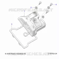 ENGINE, VALVE COVER