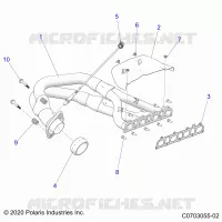 ENGINE, EXHAUST SYSTEM, HEADPIPE AND RELATED