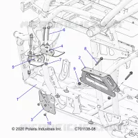 CHASSIS, ENGINE AND REAR DRIVELINE MOUNTING