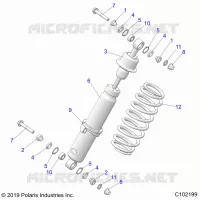 SUSPENSION, FRONT SHOCK