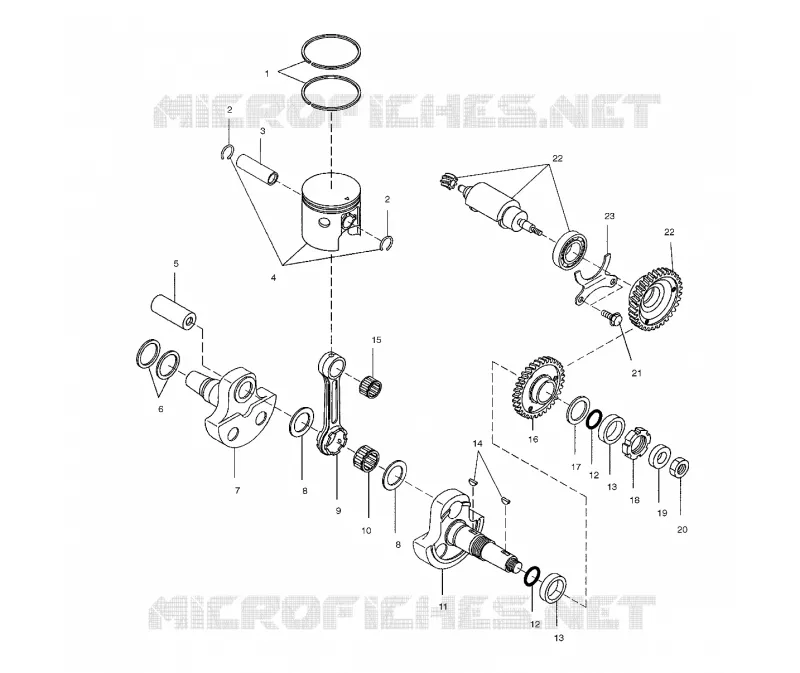 CRANKSHAFT AND PISTON