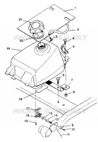 FUEL TANK ASSEMBLY TRAIL BLAZER W937221 (4924082408006A)