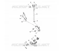 REAR MASTER CYLINDER   FOOT PEDAL